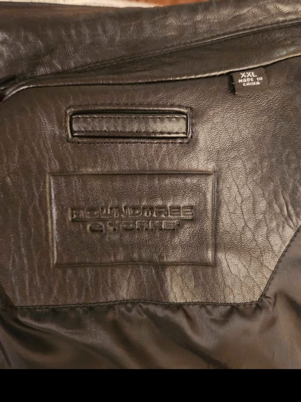 Roundtree & Yorke Black Leather Jacket (XXL)